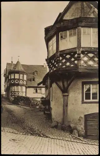 Enkirch (Mosel)-Traben-Trarbach Erkerhäuser an der Mittelstraße 1920