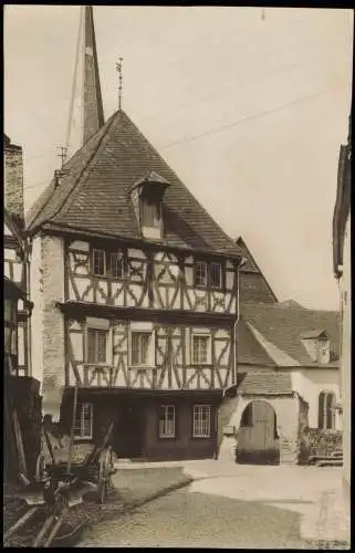 Enkirch (Mosel)-Traben-Trarbach Fachwerkhaus in der Lange Grabenstraße 1920