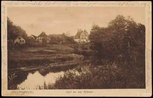 Ansichtskarte Bad Fallingbostel Idyll an der Böhme 1921