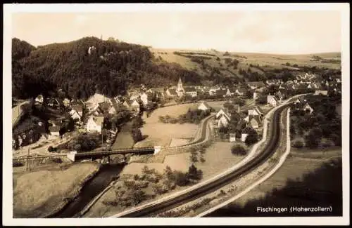 Ansichtskarte Fischingen (Baden) Stadtpartie, Bahnstrecke 1972