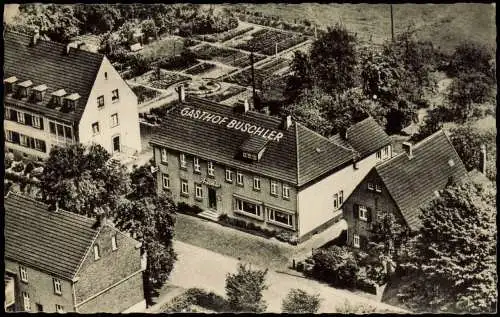 Feldhausen in Westfalen Gasthof BUSCHLER Feldhausen Flugzeug  Luftaufnahme 1950