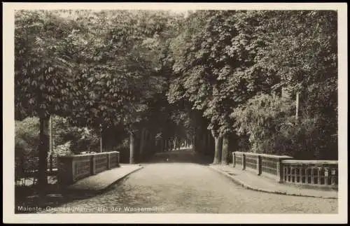 Bad Malente-Gremsmühlen-Malente Brücke Waldweg Bei der Wassermühle 1932