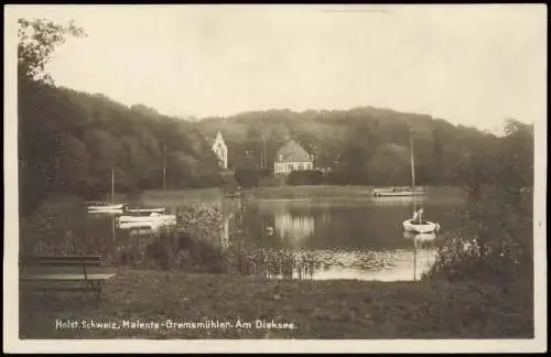 Bad Malente-Gremsmühlen-Malente Holst. Schweiz, Am Dieksee 1927