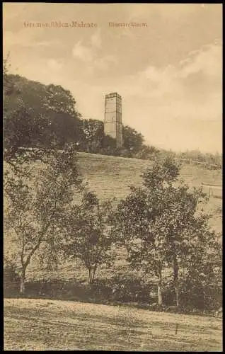 Bad Malente-Gremsmühlen-Malente Bismarckturm Partie am Bismarck-Turm 1910