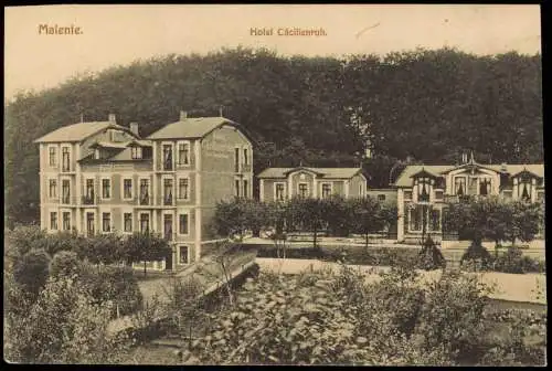 Ansichtskarte Malente Partie am Hotel Cäcilienruh 1910