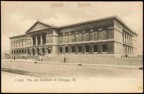 Chicago Art Institute of Chicago, Gebäude-Ansicht Kunst-Akademie 1900