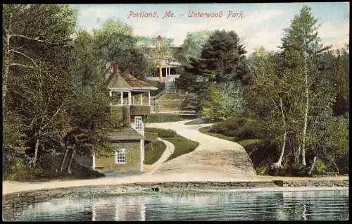 Postcard Portland Portland, Me. Unterwood Park 1910