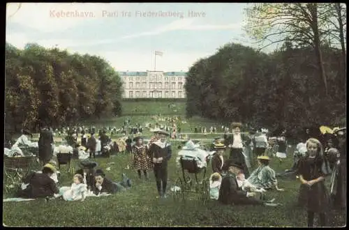 Kopenhagen København København Parti fra Frederiksberg Have 1910