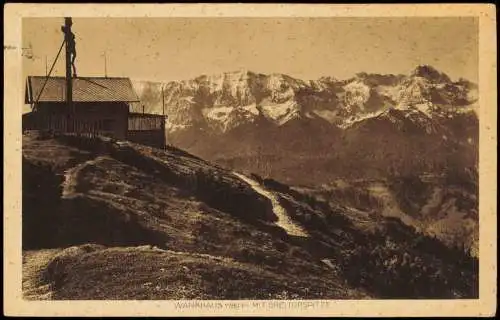 Garmisch-Partenkirchen WANKHAUS MIT DREITORSPITZE, Alpen-Panorama 1933