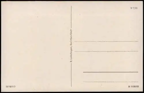 Ansichtskarte Wernigerode Fels-Formation im Harz Der gebohrte Stein 1953