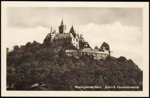 Ansichtskarte Wernigerode Schloss (Castle) Feudalmuseum 1953