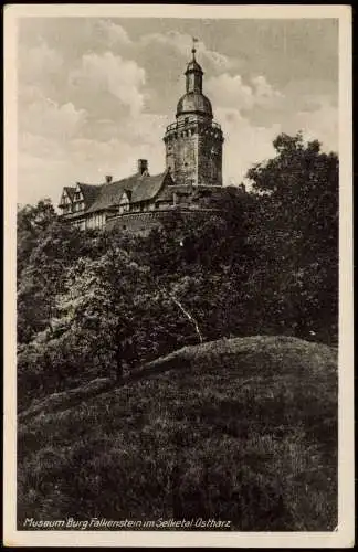 Pansfelde-Falkenstein/Harz Museum Burg Falkenstein im Selketal Ostharz 1955