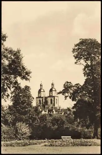 Lutherstadt Wittenberg Stadtkirche, Fernansicht zur DDR-Zeit 1957