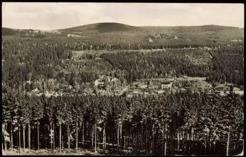 Schierke Panorama-Ansicht Blick v. d. Schnarcher Klippen zur DDR-Zeit 1968