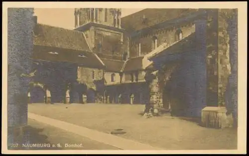 Ansichtskarte Naumburg (Saale) Naumburger Dom Domhof 1912