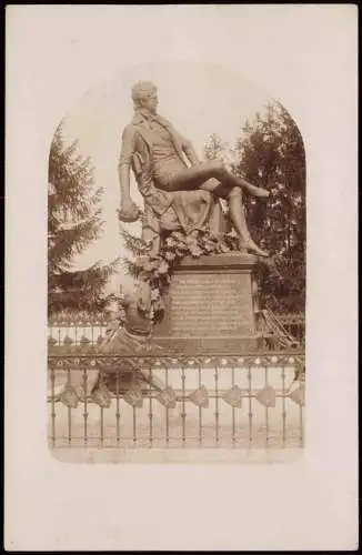 Ansichtskarte Naumburg (Saale) Denkmal 1909   gelaufen mit/ab Stempel NAUMBURG