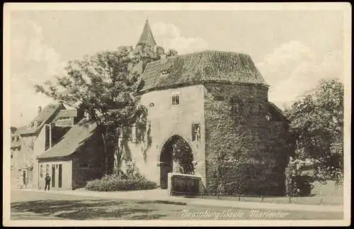 Ansichtskarte Naumburg (Saale) Partie am Marientor 1930