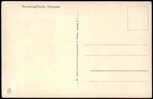 Ansichtskarte Naumburg (Saale) Partie am Marientor 1930