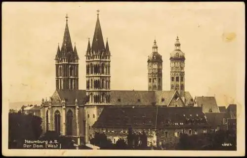 Ansichtskarte Naumburg (Saale) Der Dom (West.) 1950