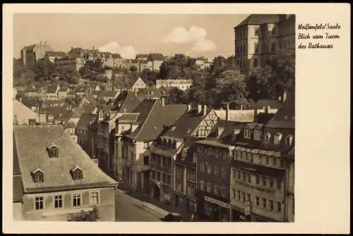 Ansichtskarte Weißenfels Panorama-Ansicht Blick vom Turm des Rathauses 1959