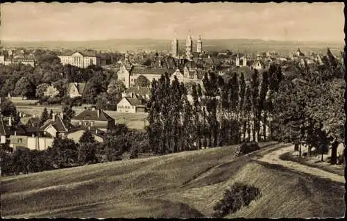 Naumburg (Saale) Panorama-Ansicht vom Panoramaweg aus gesehen 1958