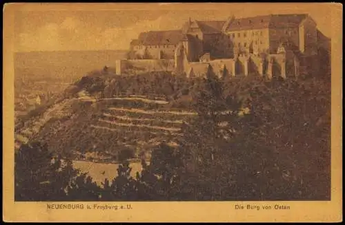 Freyburg (Unstrut) NEUENBURG b. Freyburg a. U. Die Burg von Osten 1910