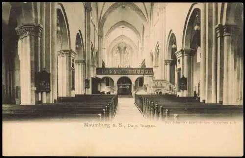 Ansichtskarte Naumburg (Saale) Naumburg a. S., Dom, Inneres 1900