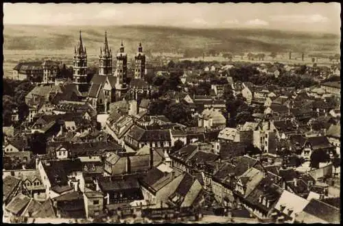 Naumburg (Saale) Panorama-Ansicht Blick auf den Dom zur DDR-Zeit 1958