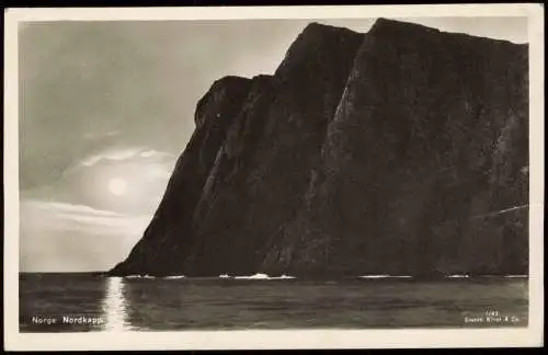 Postcard Nordkap Davvinjárgga Nordkap Mondschein 1941  Norge Norway