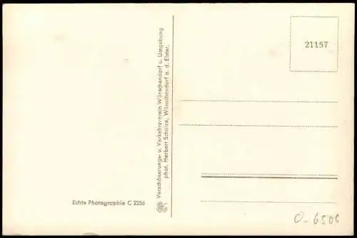 Ansichtskarte Wünschendorf (Elster) Blick von der Kirchturmspitze 1930