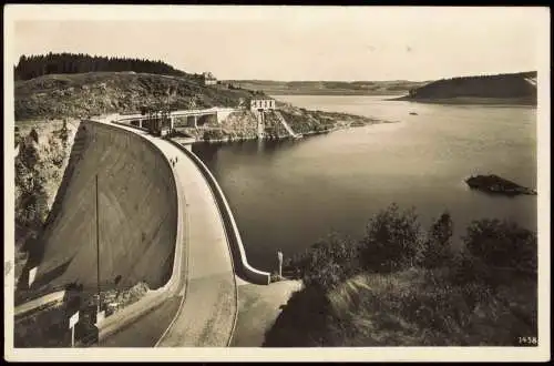 Ansichtskarte Bad Lobenstein Saaletalsperre Blick von der Gans 1932