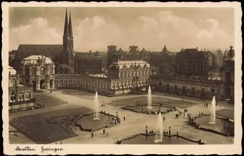 Ansichtskarte Innere Altstadt-Dresden Dresdner Zwinger 1939