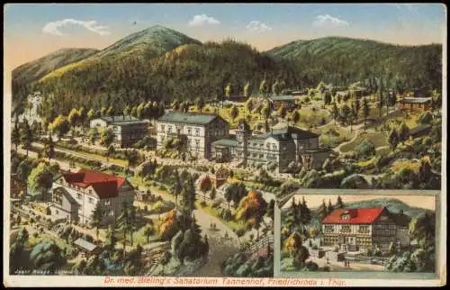 Friedrichroda 2 Bild Dr. med. Bieling's Sanatorium Tannenhof 1925