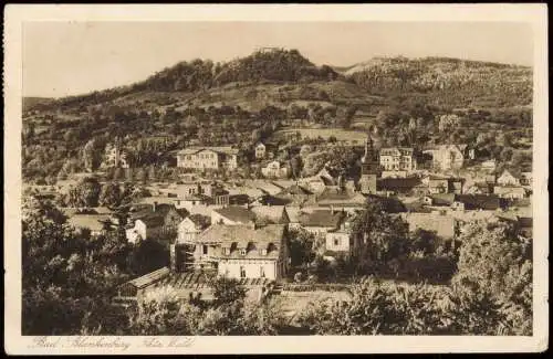 Ansichtskarte Bad Blankenburg mit Ruine Greifenstein 1929