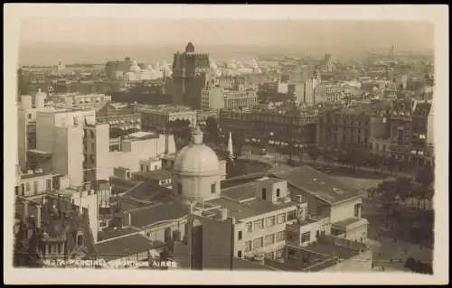 Postcard Buenos Aires VISTA PARCIAL, Stadt-Panorama Innenstadt 1920