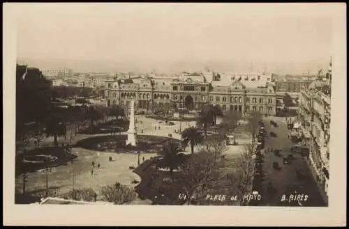 Buenos Aires Plaza de Mayo, Stadt-Panorama, Innenstadt City View 1930