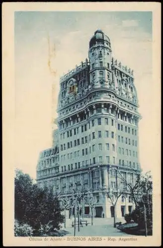 Postcard Buenos Aires Oficina de Ajuste (Gebäude-Ansicht) 1910