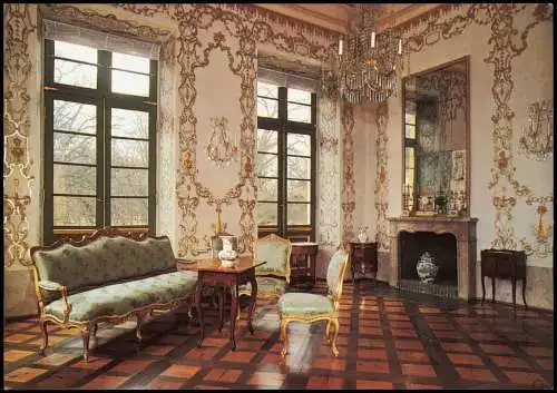 Ludwigsburg Barockzimmer im Favorite-Schloß Ludwigsburg (1717-1723) 1980