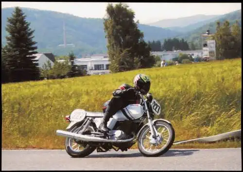 Ansichtskarte  Verkehr/KFZ - Motorrad MZ ETZ 250 Dehnekurve bei Zschopau 2006