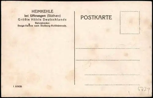 Kelbra (Kyffhäuser) Barbarossa-Denkmal Sonnenaufgang Künstlerkarte 1917