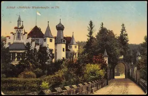 Ansichtskarte Stadtroda Schloß Fröhliche Wiederkunft 1920