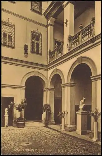 Cartoline Bozen Bolzano Merkantil-Gebäude Grosser Hof 1923 Südtirol