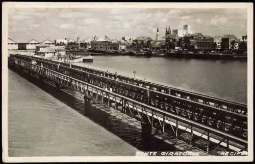 Postcard Recife Ponte Girator - Stadt 1961  Brasil Brasilia