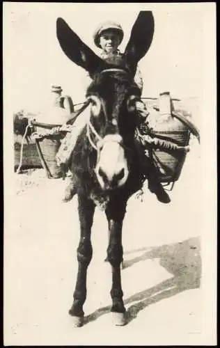 Cartoline Taormina Typen Junge Weintransport Esek 1927  Sizilien Sicilia