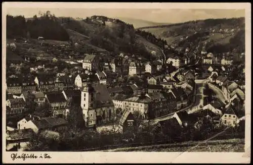 Ansichtskarte Glashütte Panorama-Ansicht 1938