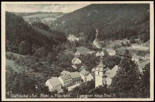 Bad Gottleuba Berggießhübel Panorama-Ansicht Moorbad (genannt Klein-Tirol) 1932