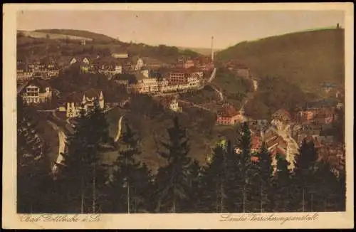 Glashütte Orts-Panorama mit der Landes-Versicherungsanstalt 1930