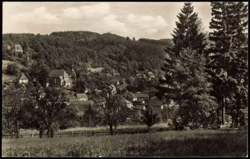 Bad Gottleuba-Berggießhübel Panorama  Orts-Teilansicht zur DDR-Zeit 1958