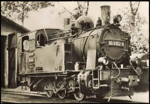 Ansichtskarte  Spremberger Stadtbahn Eisenbahn Zug Dampf-Lokomotive DDR 1970