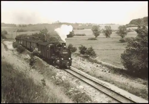 Schmalspurbahn Putbus-Göhren zwischen Serams und Seelvitz 1971/1989